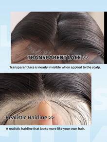 34-Inch Colorful 13*4 Lace Front Wigs With Soft, Straight Black Hair Texture, Japanese Fiber Wig Suitable For Daily Wear And Parties, Enhancing Beauty | Bold Styling Wigs | Luxurious Wigs - Black - View 8