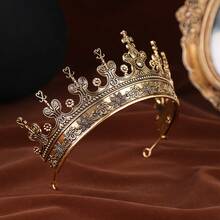 Unisex Vintage Medieval Renaissance King Crown Headpiece, Retro Prince/Princess Crown Headband, Costume Accessory For Birthday, Cosplay - Crown - View 7