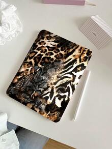 1pc Lovely Leopard/Snake/Zebra Print Pattern Silicone Shockproof Protective Case With Pen Slot, Compatible With IPad 7th, 8th, 10th Generation (10.2 Inch), Support Sleep/Wake Function, Compatible With Huawei, - Multicolor - View 1