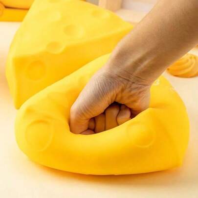 10CM Queso gigante, adecuado para regalos de vacaciones, regalos divertidos y lindos, regalos de cumpleaños, regalos de Pascua, regalos de Halloween, regalos de Navidad, regalos de fiesta, Squishy, juguetes Squishy, juguetes de estrés Squishy, Dumpling Squish