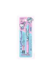 1 Set Sanrio Family Erasable Gel Pen Set - Smooth Writing, Includes Eraser, Heat Erasable, Push-Button Retractable, Black - Rectangle - View 7