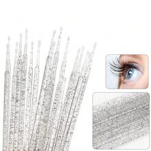 100/300/450 Piezas Bastoncillos de algodón desechables para kit de extensión de pestañas - Incluye cepillo de pestañas, cepillo de labios, cabezal de cepillo de rímel - Juego de varitas de belleza (Negro) - Multicolor - Ver 9