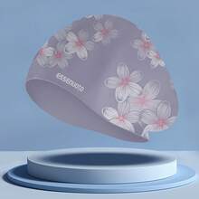 Silicone Swimming Cap For Women With Long Hair, Enlarged Head Circumference, Fashionable Shower Cap, Professional Adult Large Size Swimming Cap - Purple - View 7