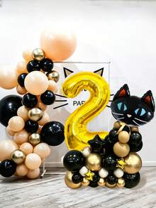 24件組海洋生日氣球套組，包含32英吋藍色數字1-9、迷你海洋動物氣球、藍色乳膠氣球，適合水下主題生日派對、男孩生日、海洋動物氣球、泳池海灘派對 - 彩色 - 查看 4