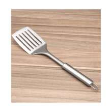 Espátula Vazada em Aço Inox 35 cm com Alça para Pendurar - Multicolorido - Visão 7