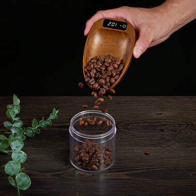 IWEEGA 1pc Rechargeable Mini Coffee Scale, Touch Screen, Long Battery Life, Tea Scale, 0.1g/200g Digital Kitchen Scale, Portable Tare Function