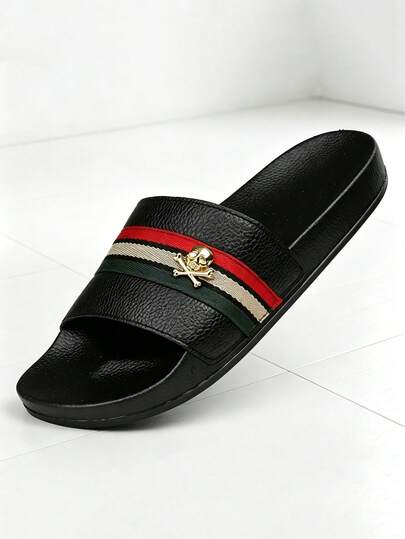 Partofflor, Minimalistiska modetofflor, Strandsandaler för utomhusbruk, Herrskor i stor storlek 36-48, Damsandaler