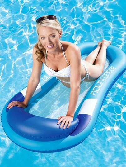 Giường phao bơm hơi, hình vòm chắc chắn có tựa đầu, thích hợp để nghỉ ngơi trên nước, hồ bơi, bãi biển, tiệc tùng, ghế thư giãn, phao bơm hơi, phao hồ bơi, bè bơi. Cần mua thêm bơm hơi riêng.