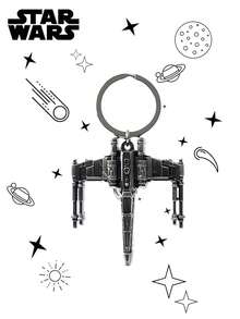 StarWars 1PC Star Wars Officially Licensed Metal Keychain Featuring 4 Styles Millennium Falcon R2-D2 X Wing And BB-8 3D Stereo Designs Bag Charm Accessory For Daily Use And Collection Ideal Gifts For Star Wars Fans - A - View 16