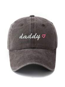 MAKEFGE 1pc Women's Embroidered Fashion "MAMA" Letter Mini Adjustable Size Sun Protection Outdoor Casual Baseball Cap, Suitable For Daily Matching - 1 Piece Of Love - View 17