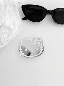 Colorful Macaron Mirror Cat Paw Phone Holder, Phone Ring Grip, Adhesive Slouchy Stand, Retractable Portable Desktop Stand, Phone Viewing Stand, Compact Makeup Mirror, Suitable For Office, Home And Travel - Multicolor - View 6