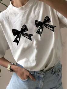 Women T-Shirts - [White] - View 12