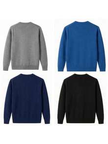 Knitted Blouse With A V-Neck And Ribbed Trim. - 彩色 - 查看 2