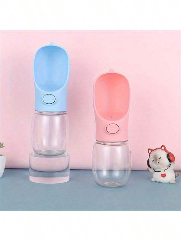 1pc Portable Dog Water Bottle, Leak-Proof Plastic Dog Water Dispenser, For Outdoor Walking Hiking Travel