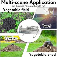 Pack Of 5 Quick Kill Control Repellent Mole Traps Tunnel Mole Trap - Silver - View 3