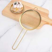 1件/3件套细网筛，不锈钢筛勺，多功能厨房工具，可用于过滤面粉、茶叶、食用油、咖啡粉、果汁，适用于烹饪和烘焙。这款厨房滤网套装包含细网，是必备的厨房工具和配件，也是送给居家厨师的必备礼物，节省空间，是理想的圣诞厨房礼物之选。 - 金色 - 查看 5
