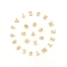 1pc Simple Initial Pendants Golden Stainless Steel Chain Necklaces For Women - Yellow Gold - View 4