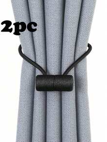 2pcs/4pcs Magnetic Polyester Cylinder Side Suction Window Curtain Tie Backs, Multiple Colors & Sizes Available, Suitable For Curtain Fixing And Decoration - Multicolor - View 32