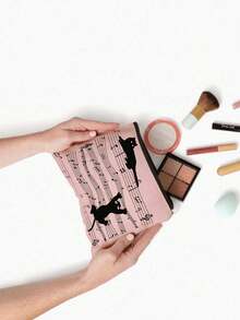 Chiếc túi đựng mỹ phẩm bằng vải canvas này, được trang trí bằng họa tiết mèo và nốt nhạc, là một chiếc túi đựng mỹ phẩm dành cho nữ có khóa kéo và thiết kế độc đáo. Đây là lựa chọn hoàn hảo làm quà sinh nhật cho chị gái, một món quà độc đáo, hoặc quà Giáng sinh, Ngày của Mẹ hay Lễ Tạ ơn. - Nhiều màu - Xem 14