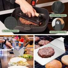 TAIMASI 41Pcs Griddle Accessories Kit, Flat Top Grill Accessories Set For Blackstone And Camp Chef, Grill Spatula Set With Enlarged Spatulas, Basting Cover, Scraper For Outdoor Barbecue - 41pcs - View 6