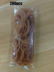 200/50pcs (38mm) Yellow Multi-Purpose Rubber Bands - Durable Synthetic Rubber Elastic Bands Suitable For Office, School And Home Organization And Storage. With O-Rings, No Dye Added, Commercial Grade, Suitable For Securing Vegetables, As Well As Tying And Packaging Trash Bags. - A - View 14