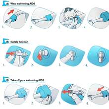 2pcs New Safety Swimming Arm Bands, Swimming Pool Arm Floats, Inflatable Arm Bands For Swimming Training - A - View 3