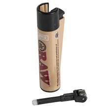 Authentic RAW Organic 1 1/4 Size Pre-Rolled Cones 200 Pack Andamp; Tube Andamp; Lighter - như hình - Xem 5