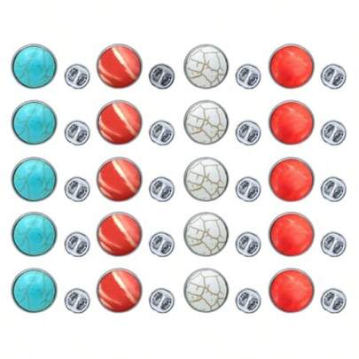20 piezas Pines divertidos de turquesa para solapa, mochila, chaqueta, sombrero, bolso para adultos, adolescentes, niños y niñas. Pines de color turquesa geniales, broches de solapa, accesorios de moda para ropa y joyería para mujeres y hombres