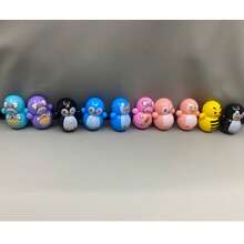 Set de 5/10 piezas/Paquete de 10 piezas de juguetes para gatos que se enrollan solos sin batería, estilo aleatorio, juguetes de rompecabezas de plástico ligero para gatos - Multicolor - Ver 7