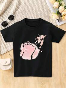 Dam-T-shirts - Svart - Visa 2