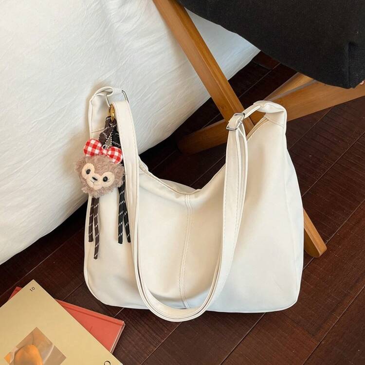 2026 Bolso bandolera de cuero genuino, diseño minimalista para uso diario. - marrón - Añade 9