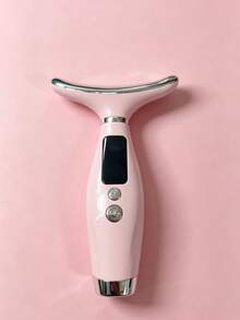 3 Modes 7 Lighting Positions Neck Massager, Rechargeable 400mAh Battery, Vibration & Heating Massage, Skincare Beauty Device, Ideal Gift For Women - Multicolor - View 11