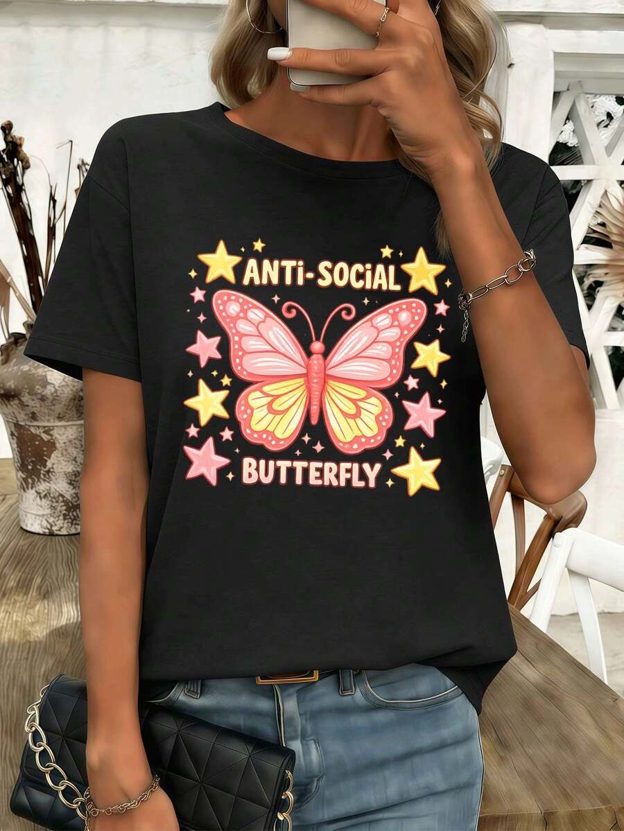 Women T-Shirts - Black - View 1