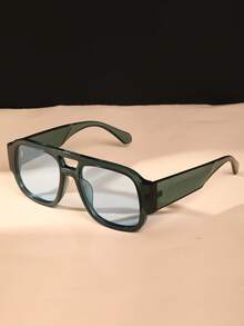 Nuevas gafas de moda de doble puente con estilo retro clásico, gafas minimalistas y versátiles de estilo punk para fiestas, pasarelas y uso diario - Multicolor - Ver 11
