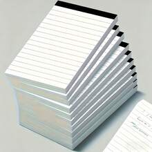 10 piezas de Libretas de notas mini portátiles | Notas adhesivas desprendibles, diario, adecuado para el hogar, la escuela, la oficina, regalos de papelería - Rectángulo - Ver 8