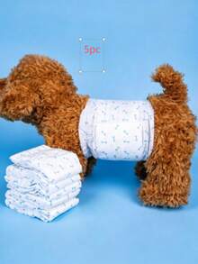 DONO 新款男士公犬绅士尿布，带尿液指示条 - 藍白色 - 查看 5