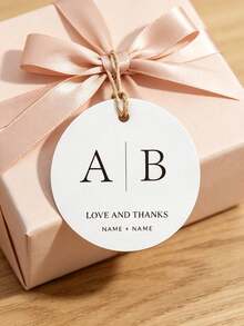 Personalized Customization Of Text, Circular Customization, Universal Blank Cards, Food, Gift Clothing, Clothing, Hang Tags, Labels, Certificates Of Conformity, Customized Logos - Multicolor - View 2