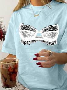 Women T-Shirts - [White] - View 9