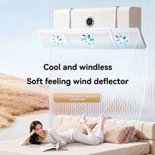 1pc Adjustable Air Conditioner Airflow Deflector With Fan, Versatile Vent Mounted Airflow Diverter, No Power Needed Easy Installation, Helps Improve Air Circulation And Comfort In Home Cooling/Heating - Hollow Out - View 8