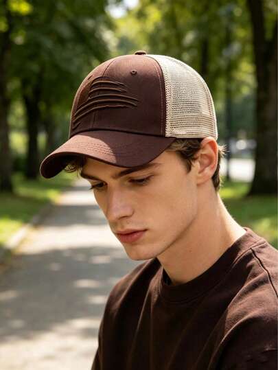 Two Designs Of Flag-Embroidered Baseball Caps, Unisex Adjustable Streetwear Hats