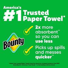 Bounty Brand White Tearable Kitchen Paper Towels, With Strong Water Absorption, Are Packed In Three Layers Per Roll, With 123 Sheets Per Roll. - Default - View 6