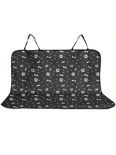 Waterproof Pet Car Seat Cover, Rear Seat Protector, Dog Car Seat Safety Travel Accessories, Suitable For Cats And Dogs, Pet Airline Carrier Rear Seat Pad (Black) Dog Car Seat Cover, Pet Car Seat Cover