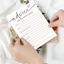 Bộ thẻ trò chơi tiệc cưới, lời khuyên cho cặp đôi hạnh phúc, trò chơi tiệc cô dâu, trò chơi tiệc đính hôn và tiệc cưới, đồ dùng tiệc cưới tối giản màu trắng. - Lời khuyên cho cặp đôi hạnh phúc - Xem 4