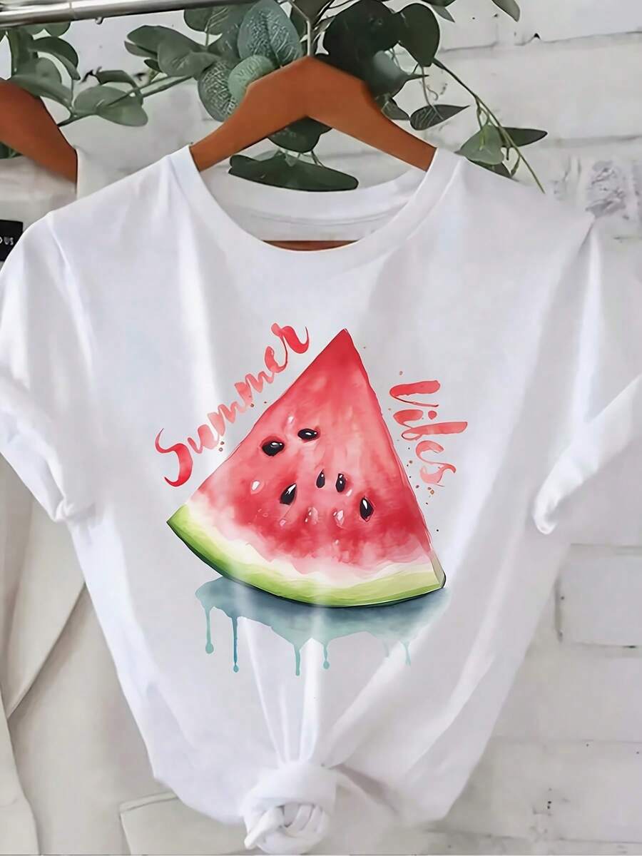 Women T-Shirts - [White] - View 1