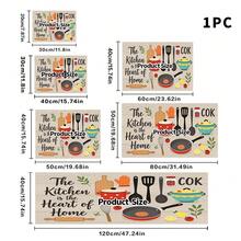 1pc Red Polka Dot Dish Drying Mat With Kitchenware Decor Pattern, Multipurpose Draining Pad, Household Gift, Tabletop Decor - XYLSD-218 - View 5