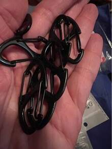 5pcs Anti-Theft Zipper Locks Set, Unisex Backpack Zipper Clips - Keeps Zipper Closed, Luggage Handbag Wallet Keychain DIY Accessories, Suitable For Travel, Camping, Outdoor, Beach, Back To School Travel Essentials Travel Accessories Vacation Summer Holiday - 黑色 - 查看 6