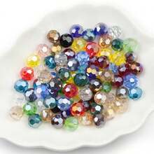 20颗多面切割玻璃珠，DIY首饰制作材料，可用于制作项链、手链、头饰、耳环等。 - diy玻璃珠子串珠 - 查看 3