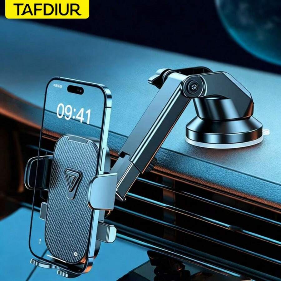 TAFDIUR A88+XP02 Upgraded Hands-Free Car Phone Holder, Fits For Car Dashboard, Compatible With IPhone And Android Smartphones - A88+XP02 - View 1