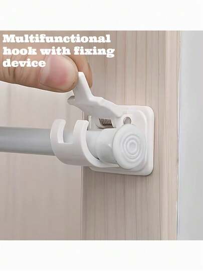 Bộ 2/4 móc treo rèm tự dính không cần khoan, [Chỉ bao gồm móc, không bao gồm rèm] Móc đa năng, phù hợp với trang trí nhà cửa hiện đại, móc treo tiện dụng, móc treo tường có thể điều chỉnh, phù hợp cho phòng ngủ, phòng khách, nhà bếp, phòng tắm.