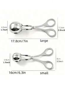 2pcs, Meatball Maker, 304 Stainless Steel Meat Baller, Kitchen Gadgets, Restaurant Kitchen Accessories - A - View 12